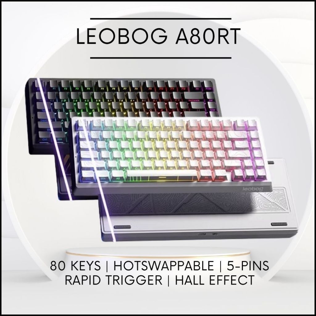 LEOBOG A80RT Rapid Trigger Magnetic Keyboard Hall Effect RGB Gaming Keyboard