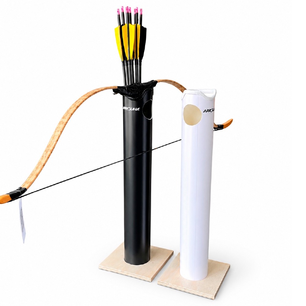 Arrouha Bow And Arrow Stand Holder 2ft สูงถึง 2 โหล Arrow ขาวดํา