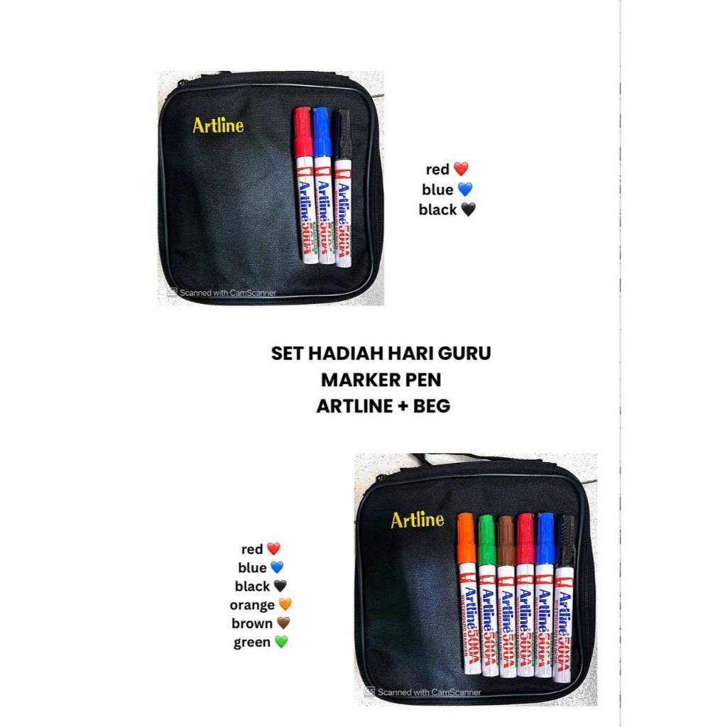 TEACHERS DAY SET ARTLINE BAG + MARKER PEN