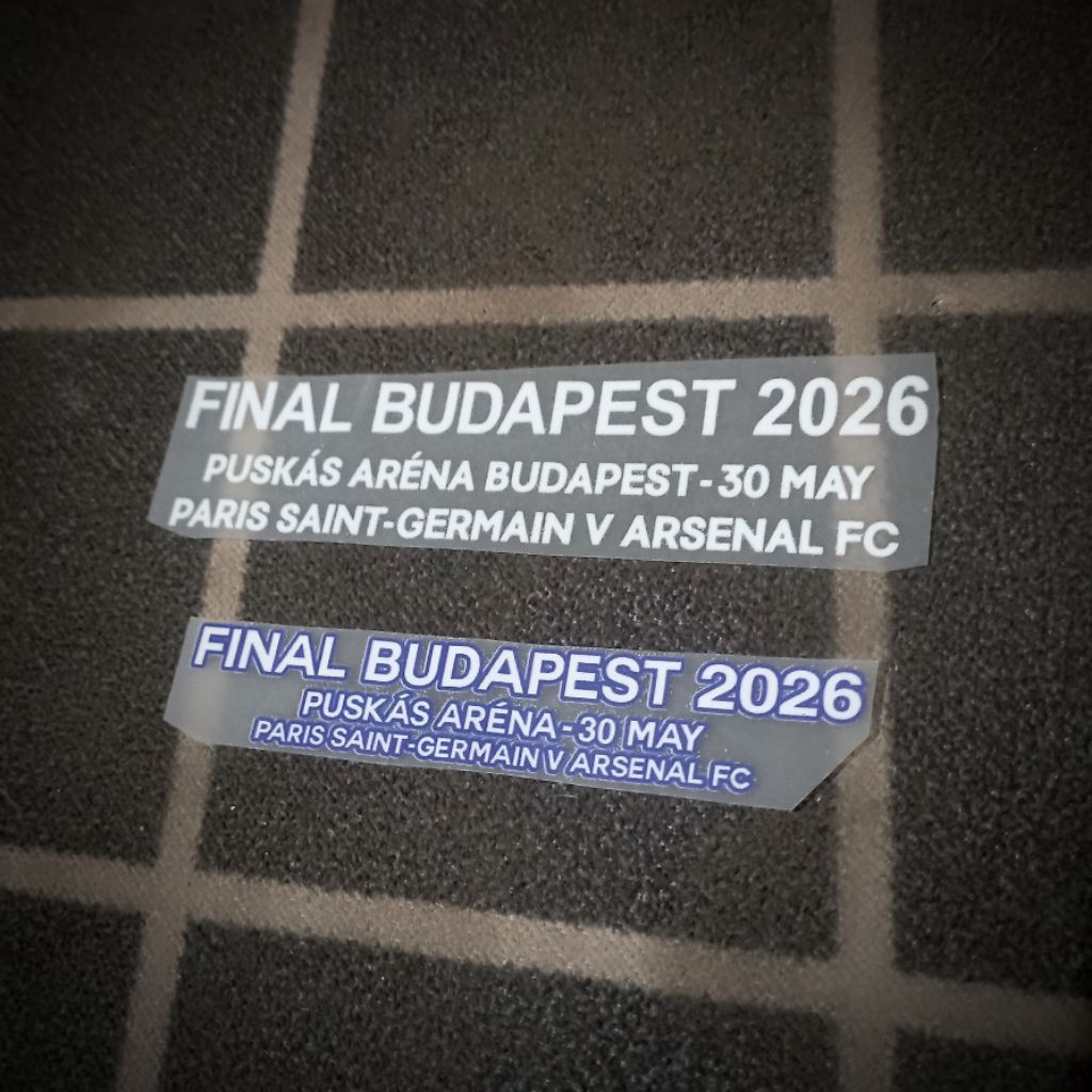 (PATCH SAHAJA) MATCH DETAIL UCL FINAL BUDAPEST 2026