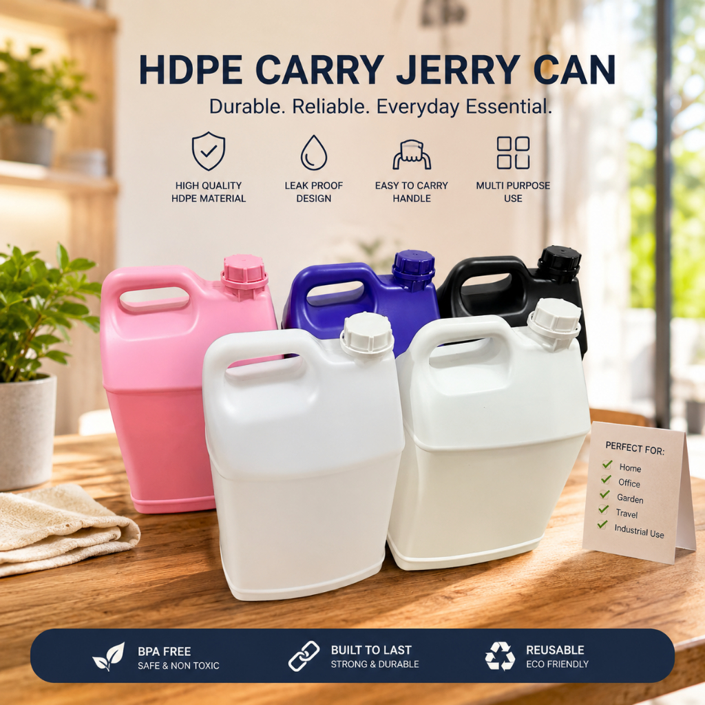 [ใหม่] 10L Jerry Can / ขวด HDPE / Tong Air Jerry Can