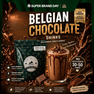 1KG BELGIAN CHOCOLATE Direct Kilang Tanpa Gula Minuman Koko Chocolate Drink Air Coklat