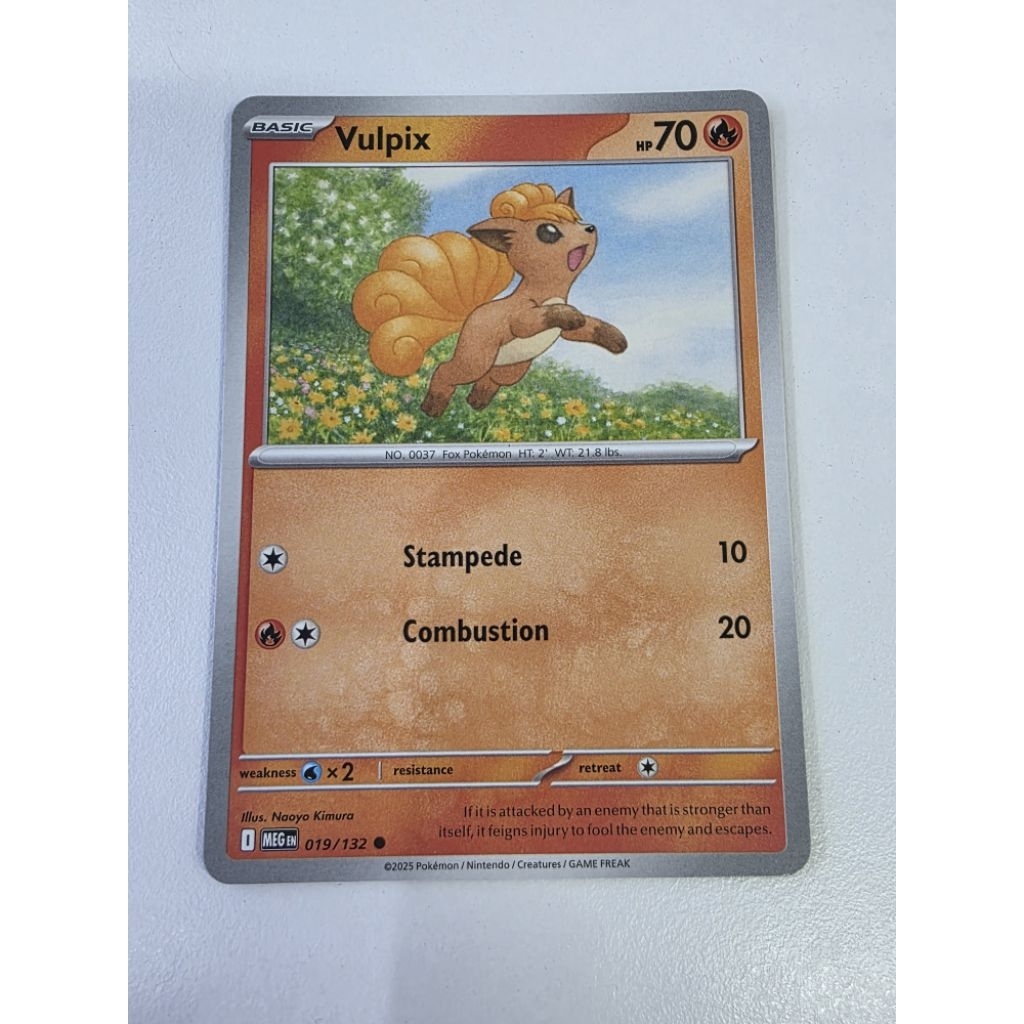 Pokemon TCG Vulpix 019/132 ทั่วไป