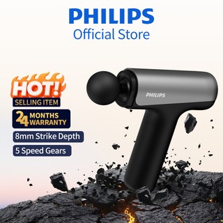[Hot Sale] Philips Massage Gun Mesin Urut 筋膜枪 Deep Tissues Muscle Relaxation Vibration Fascial Gun Mesin Urut Badan