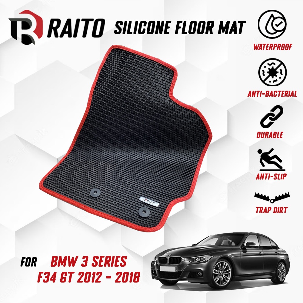 RAITO MAT BMW 3 Series F34 GT Gran Turismo 2012 - 2018 พรมปูพื้นรถยนต์พรม Customised รถยนต์ Kereta พ