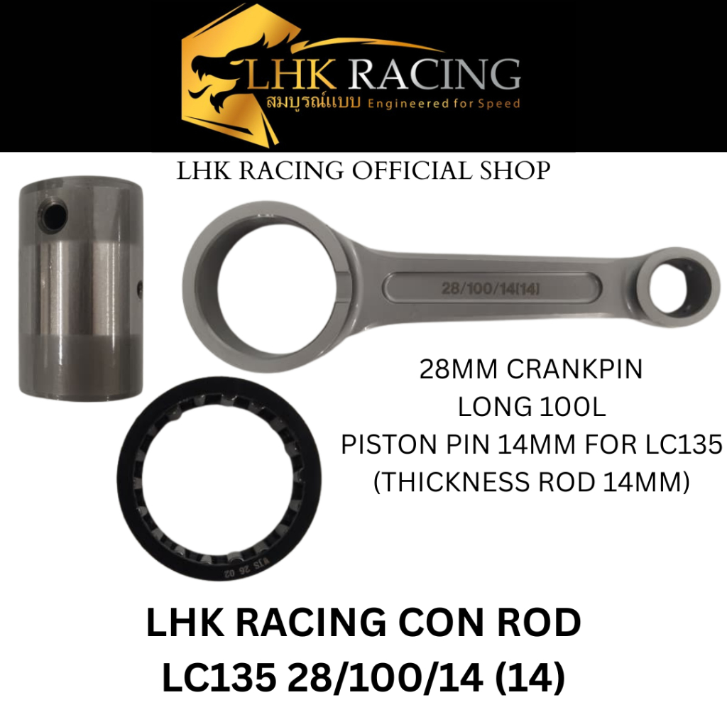 LHK RACING CONNECTORING ROD FORGED LC135 28/100/14(14)