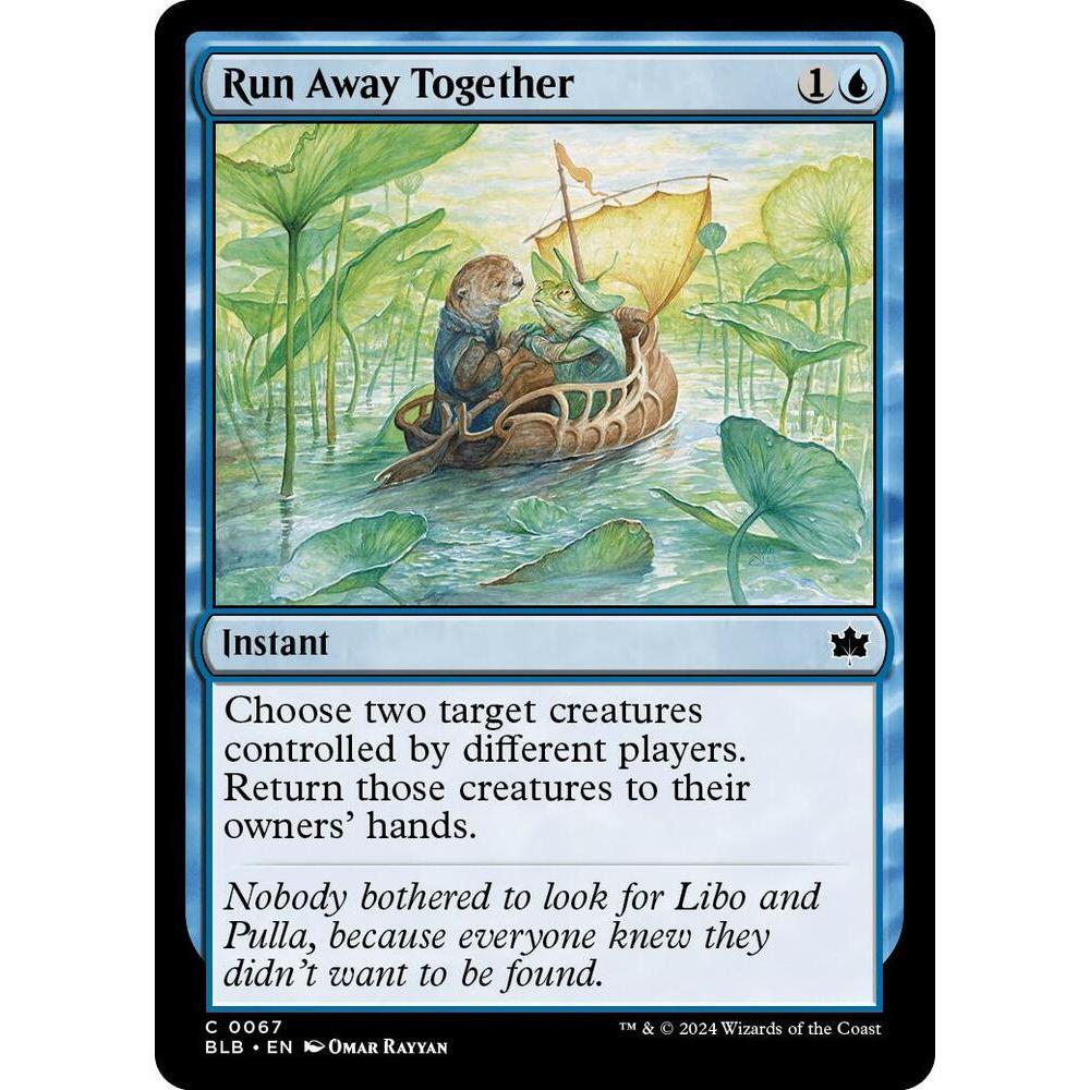 MTG: (BLB) C 067 - Run Away Together การ์ดเดี่ยว Bloomburrow