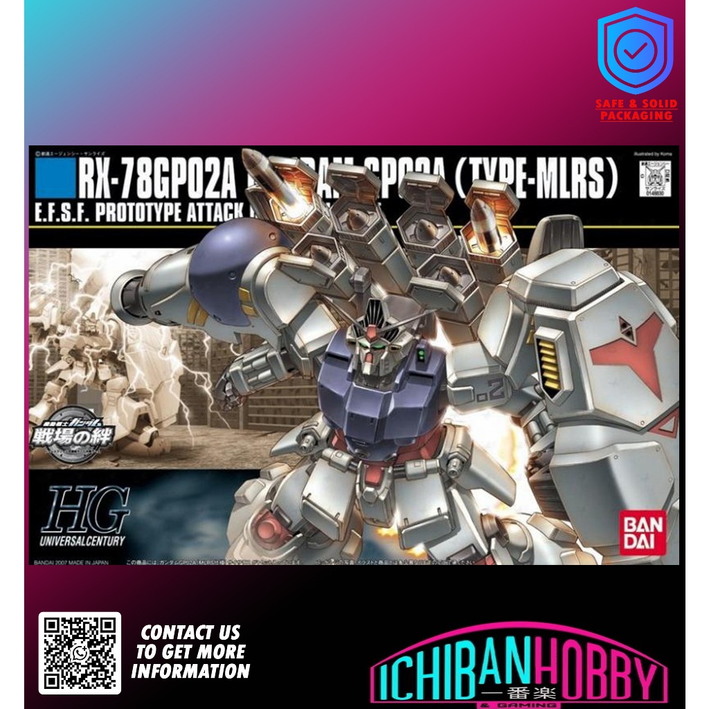 BANDAI HG 1/144 RX-78 GP02A GUNDAM GP02A PHYSALIS (TYPE-MLRS)