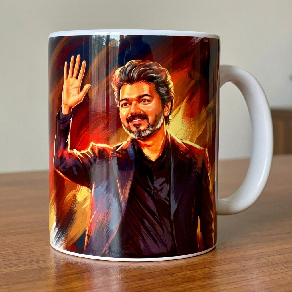 แก้วชื่อแบบกําหนดเอง Thalpathy Vijay