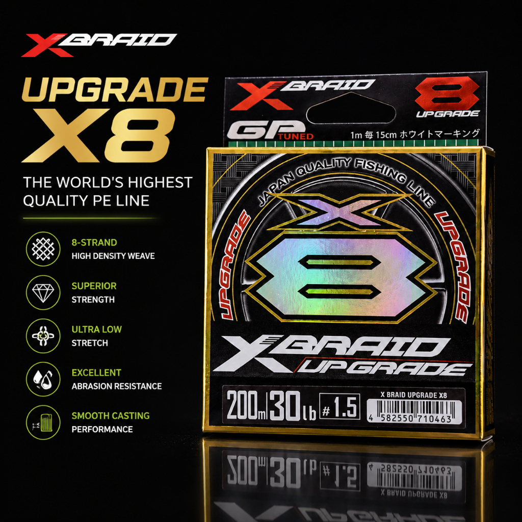 XBRAID YGK - UPGRADE X8 GP TUNED 200M สาย PE ระดับพรีเมียม