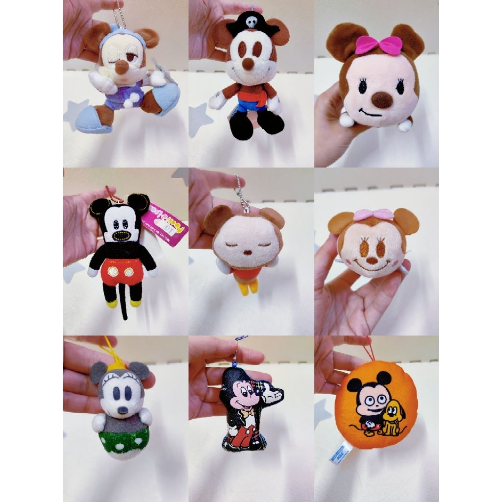 พวงกุญแจมาสคอตมิกกี้เมาส์ Minnie Mouse SKC3 พวงกุญแจก่อนรัก Pirate Mickey Baby Minnie