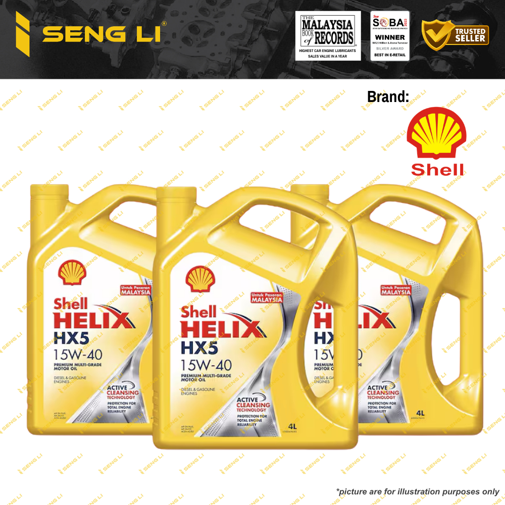 SHELL HELIX ENGINE OIL 10W/40 5W/30 10W/30 15W/40 20W/50