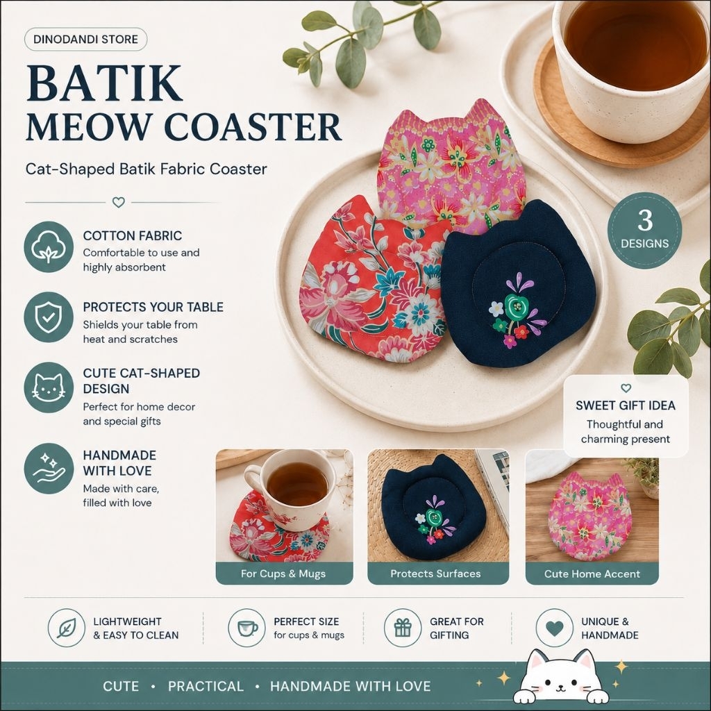 [DDD] BATIK COASTER_CUP/DECORATION