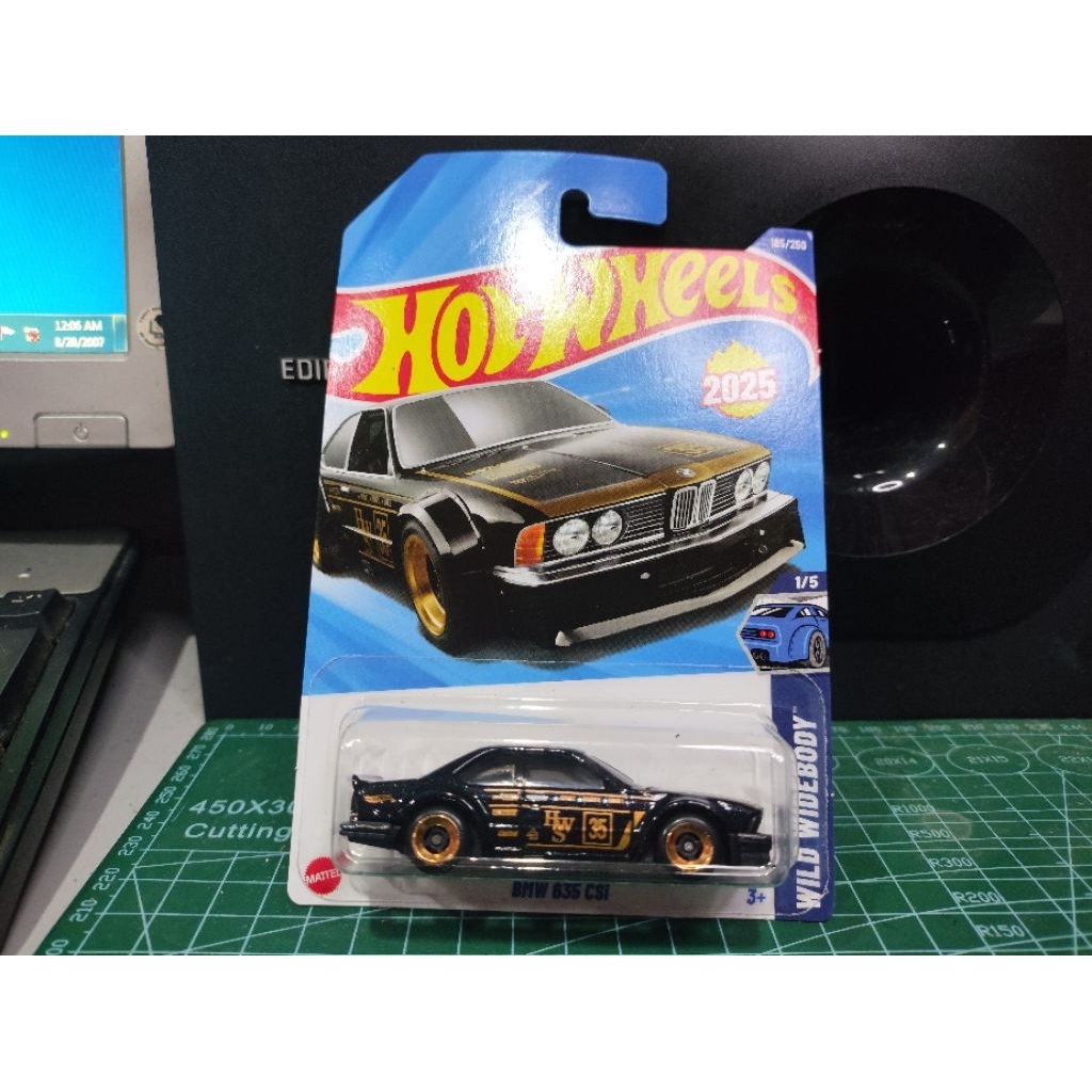 Hot Wheels WILDBODY - BMW 635 CSi - สีดํา 185/250