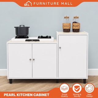 SKL Furniture 4FT Kitchen Cabinet (2 Warna) Almari Dapur Gas/Gas Cabinet With Tiles Top/Rak Dapur