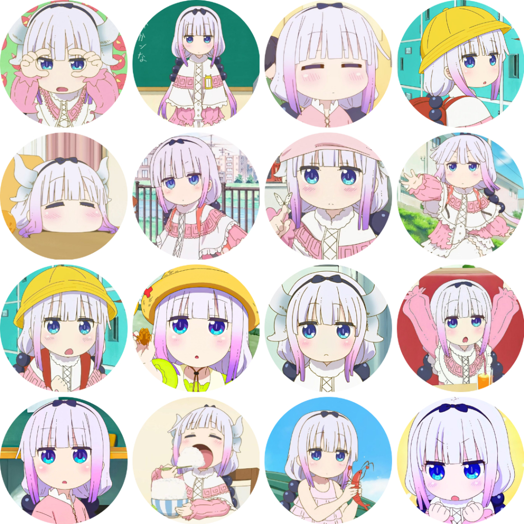 Miss Kobayashi Maid Dragon Kanna Kamui Button Badge 58mm