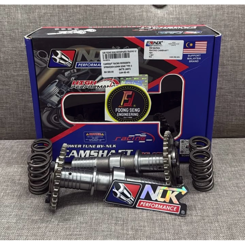 NLK RS150 RSX RS N1 N2 N3 RACING CAM CAMSHAFT พร้อมสปริงวาล์ว
