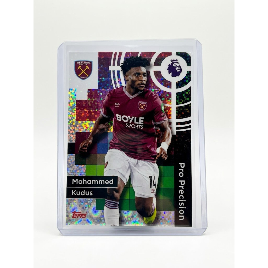 Topps Premier League Mohammed Kudus West Ham Base Trading ของสะสมการ์ดฟุตบอล