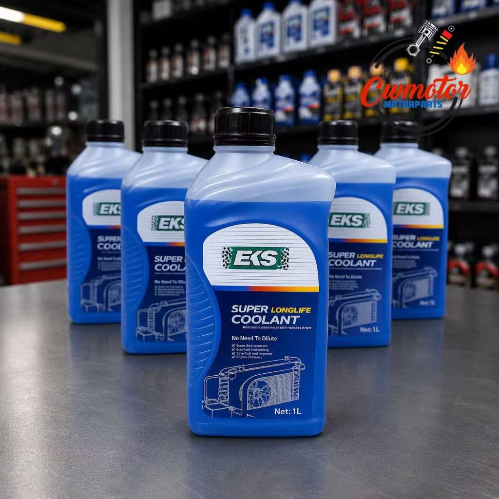(EKS) COOLANT EKS (1LITERS) COLOR BIRU (TAKPAYA CAMPUR AIR) (LONG LIFE) คุณภาพดี