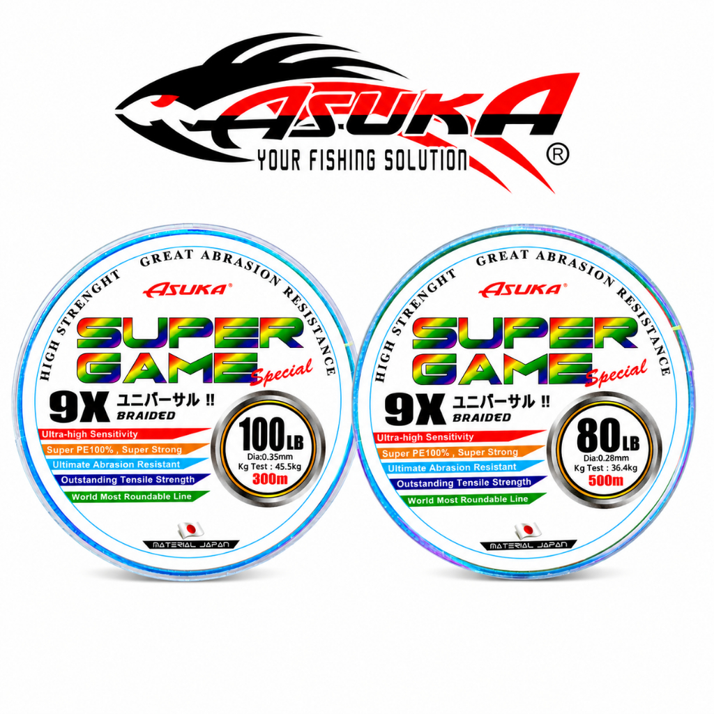 EF ASUKA SUPER GAME SPECIAL 9X 300m / 500m MULTICOLOR BRAIDED LINE