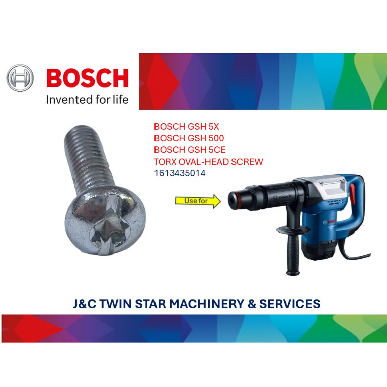 BOSCH GSH 5X / GSH 5X PLUS / GSH 500 TORX OVAL-HEAD SCREW 1613 435 014