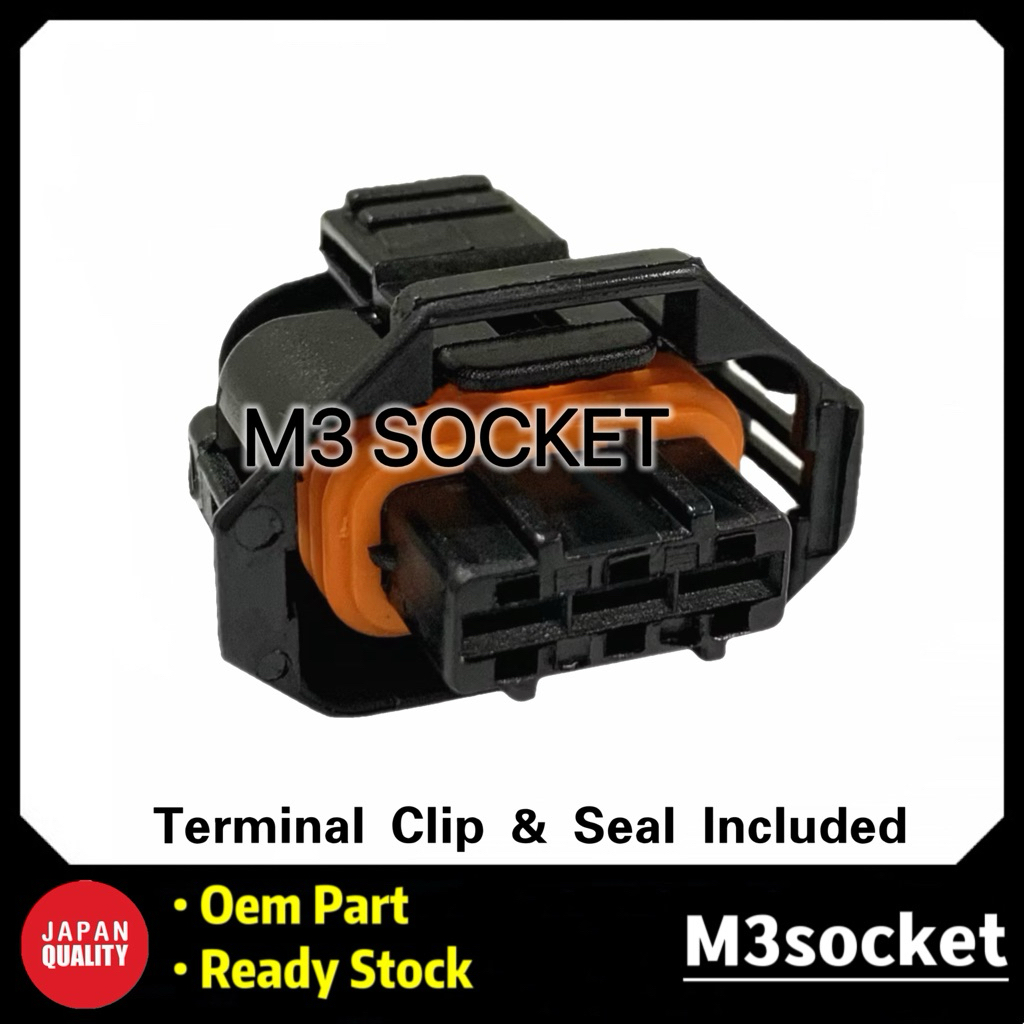 Mercedes Benz W208 Camshaft Position Sensor Socket Connector 3 Pin