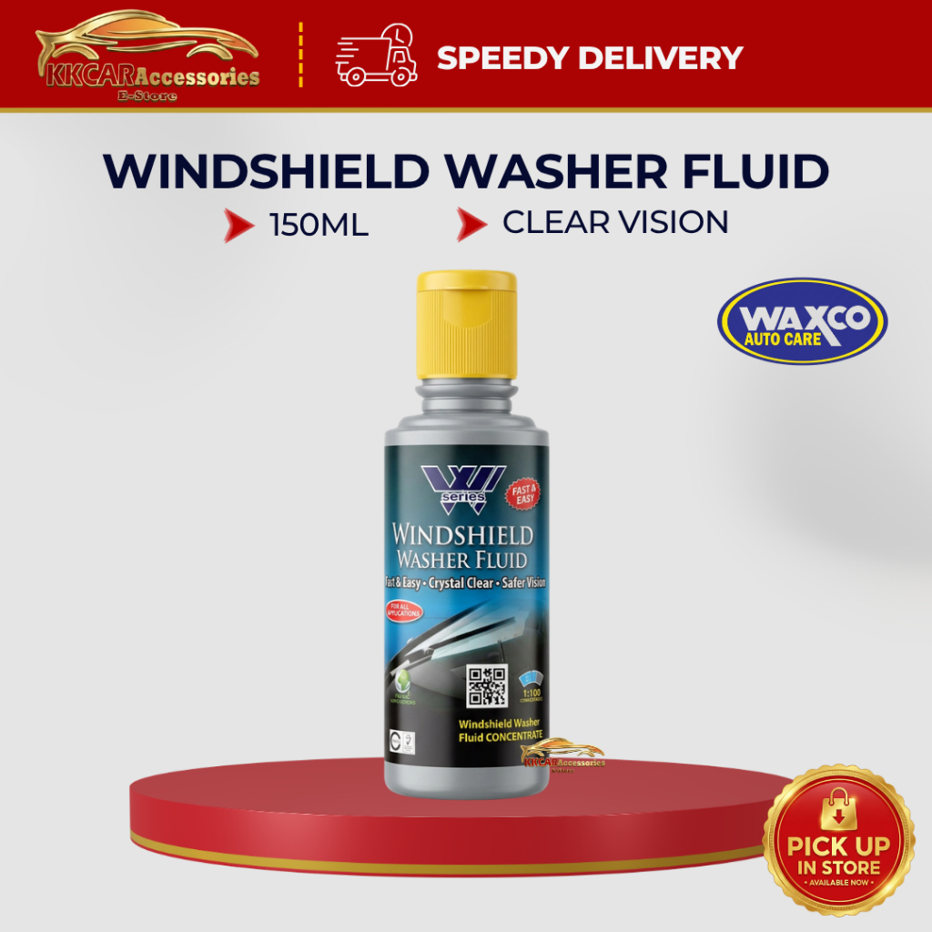 Waxco Washer Fluid 150ml น้ํายาทําความสะอาดกระจกรถยนต์ถังปัดน้ําฝนน้ํายาทําความสะอาดกระจก