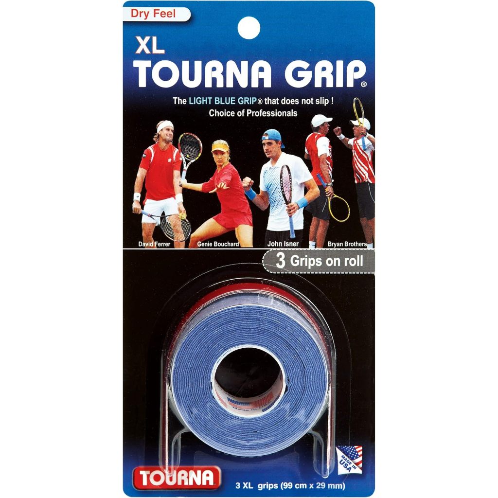 Tourna Grip XL Dry Feel Tennis Grip แบดมินตันสควอช Pickleball