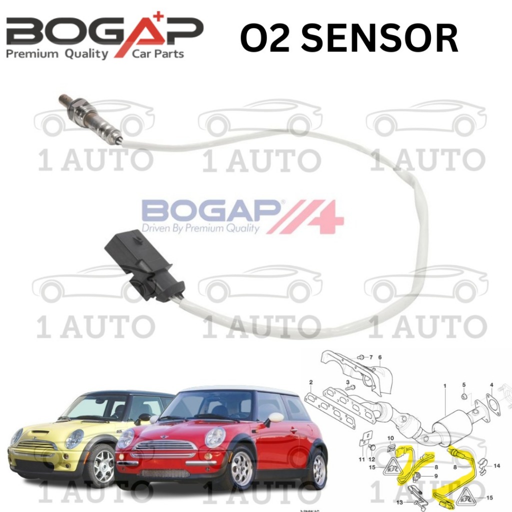 BOGAP LAMBDA O2 เซนเซอร์ออกซิเจน MINI COOPER R50 R52 R53 1.6 W10 W11 เครื่องยนต์