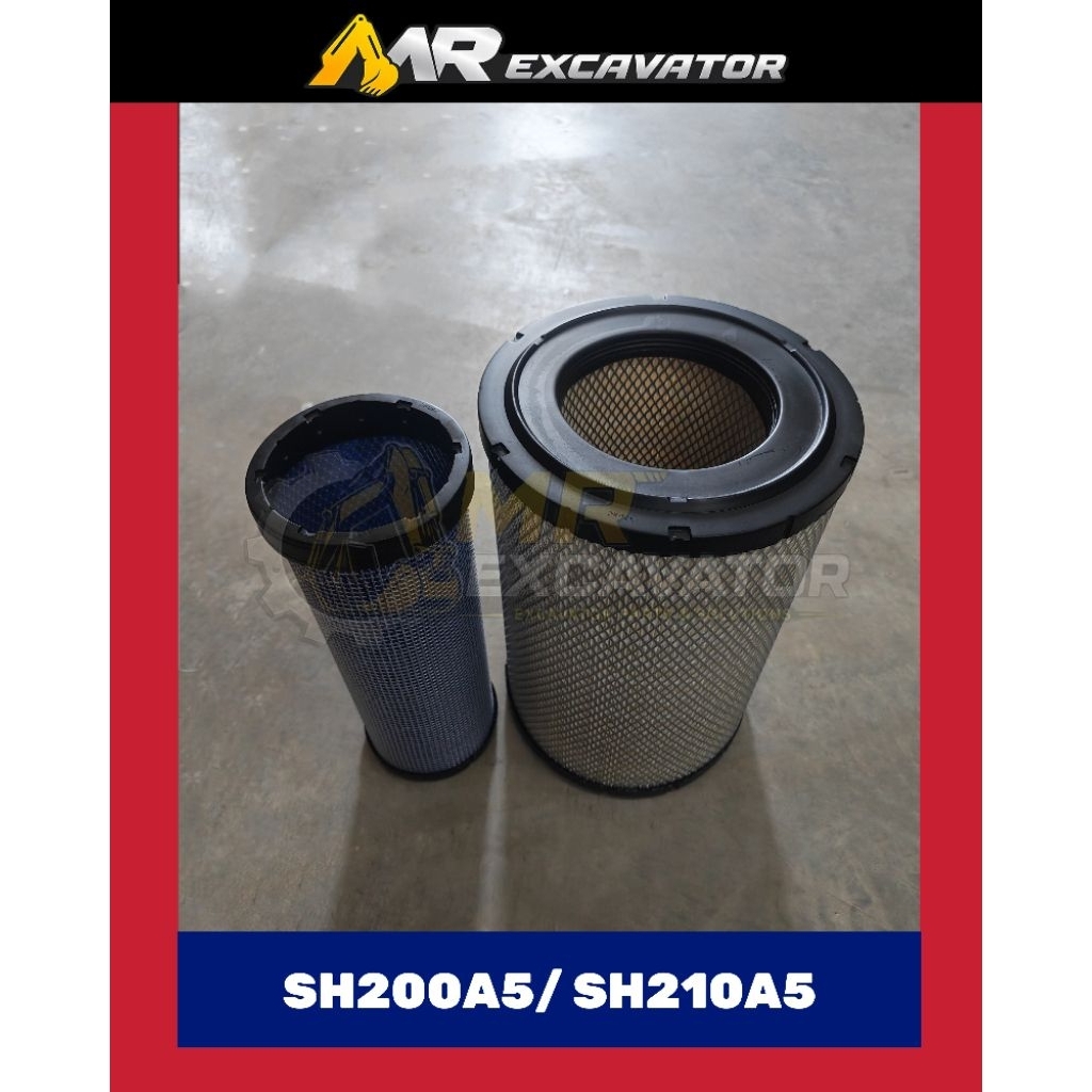 Sumitomo SH200 A5 SH200-5 SH200A5 SH210 SH210-5 SH210A5 SH240-5 4HK1 Excavator Air Filter Angin Pena