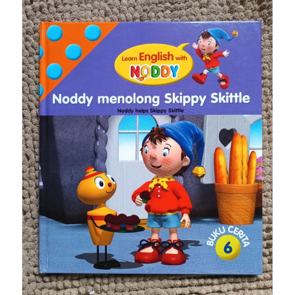Preloved NODDY MENOLONG SKIPPY SKITTLE buku cerita 6 HARDCOVER