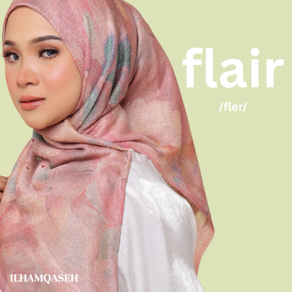 BAWAL/SAUK FLAIR TUDUNG KNITTED ILHAM QASEH