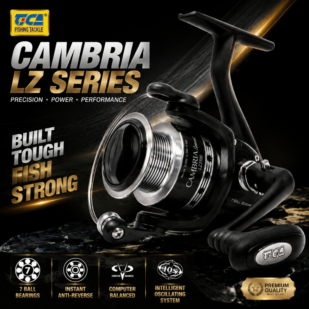 TICA - CAMBRIA 2500/3000 GRAPHITE BODY SPINNING REEL (LZ SERIES)