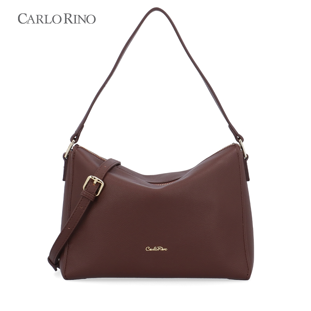 กระเป๋าสะพาย Carlo Rino CR Sora 2-Way - สีน้ําตาลเข้ม