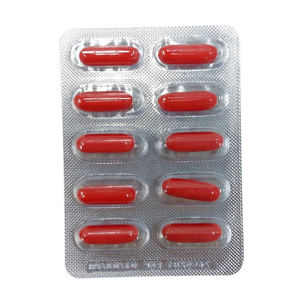 Mega Ferrovit Softgel Capsule [10s/stp]/[50s/box] (Iron/Folic Acid/สูตรวิตามินบี 12)