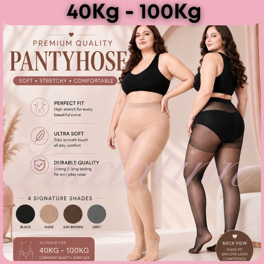 Plus Size Pantyhose เอวสูง Legging Stocking Sarung Kaki Size ขนาดใหญ่ขนาดใหญ่ฤดูใบไม้ร่วงวัวกางเกงขา