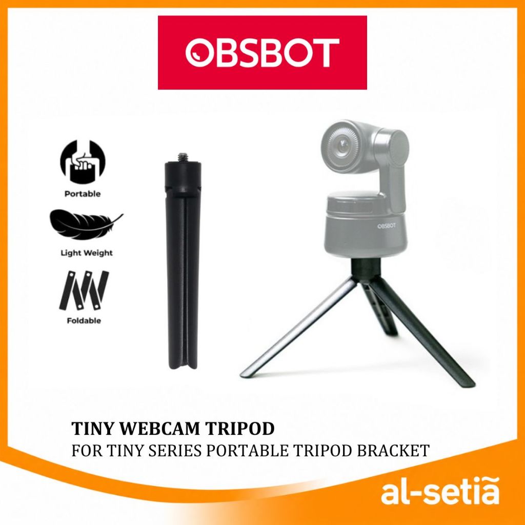 OBSBOT TINY WEBCAM TRIPOD TABLET PORTABLE TRIPOD สําหรับชุดเล็กๆ - การออกแบบที่ส่องสว่าง