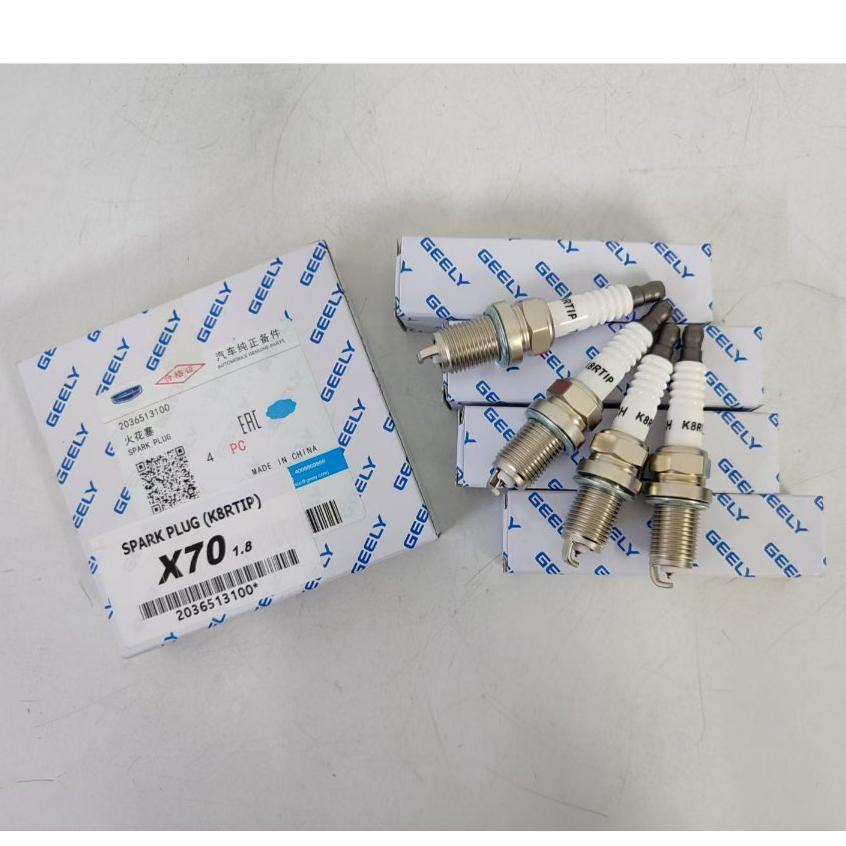 GEELY Spark Plug 2036513100 / K8RTIP PROTON X70 1.8 1 ชุด = 4 ชิ้น