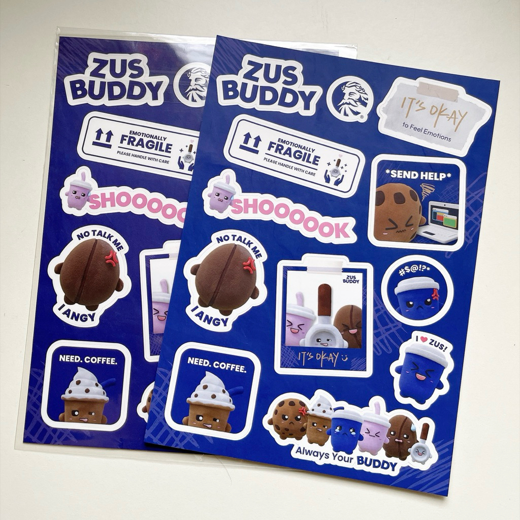 สติ๊กเกอร์ Zus Coffee x Zus Buddy Series