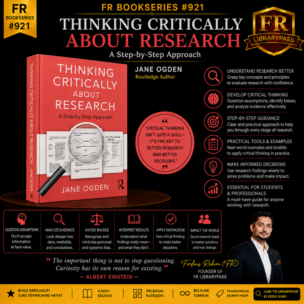 FR BookSeries 921 | Thinking Critically About Research โดย Jane Ogden | การวิจัย & ความคิดสร้างสรรค์