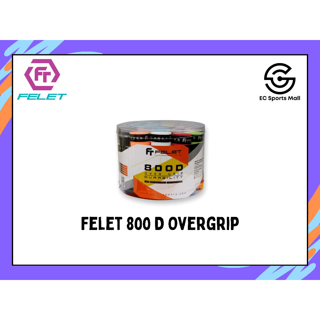 ซื้อ 10 ฟรี 1 FELET Overgrip 800D Badminton Grip