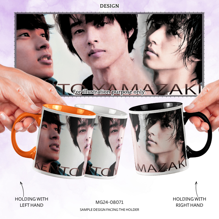 [MG24-08071] แก้ว Kento Yamazaki แรงบันดาลใจแก้วสีเซรามิก แก้วสีขาว แก้วกาแฟไอเดีย 11oz