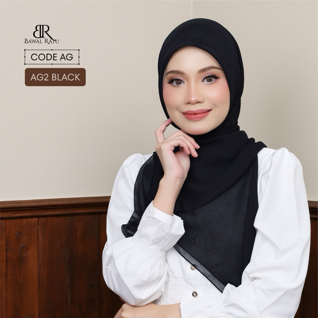 AG1 ( BLACK ) BAWAL RATU PLAIN KOSONG BAWAL NO. 1