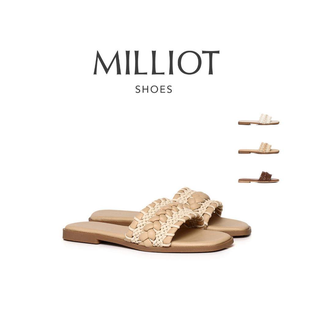 รองเท้าแตะแบบถัก Milliot Reya