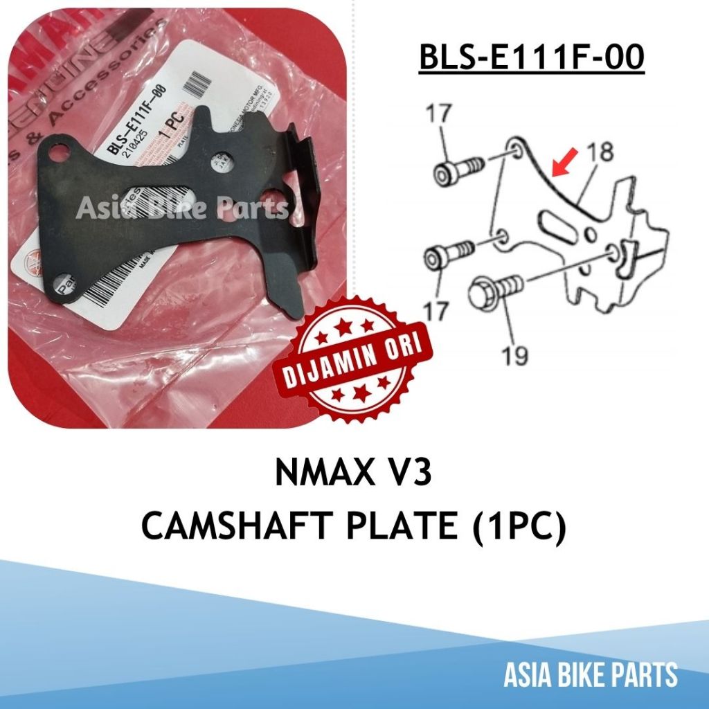Yamaha NMAX V3 Cam Shaft Plate Cam Shaft Bracket - BLS-E111F-00