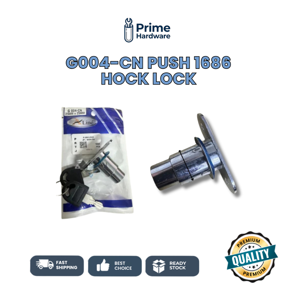 !!! G004-CN PUSH 1686 HOCK LOCK ALINE G004-CN PUSH LOCK เปิด DESK DRAWER LOCK