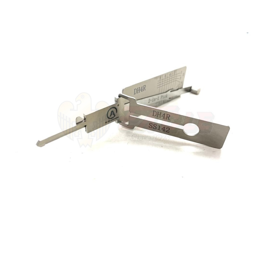 Lishi DH4R 2-in-1 Pick & ถอดรหัสสําหรับ Perodua Myvi Viva DH GDH SS142