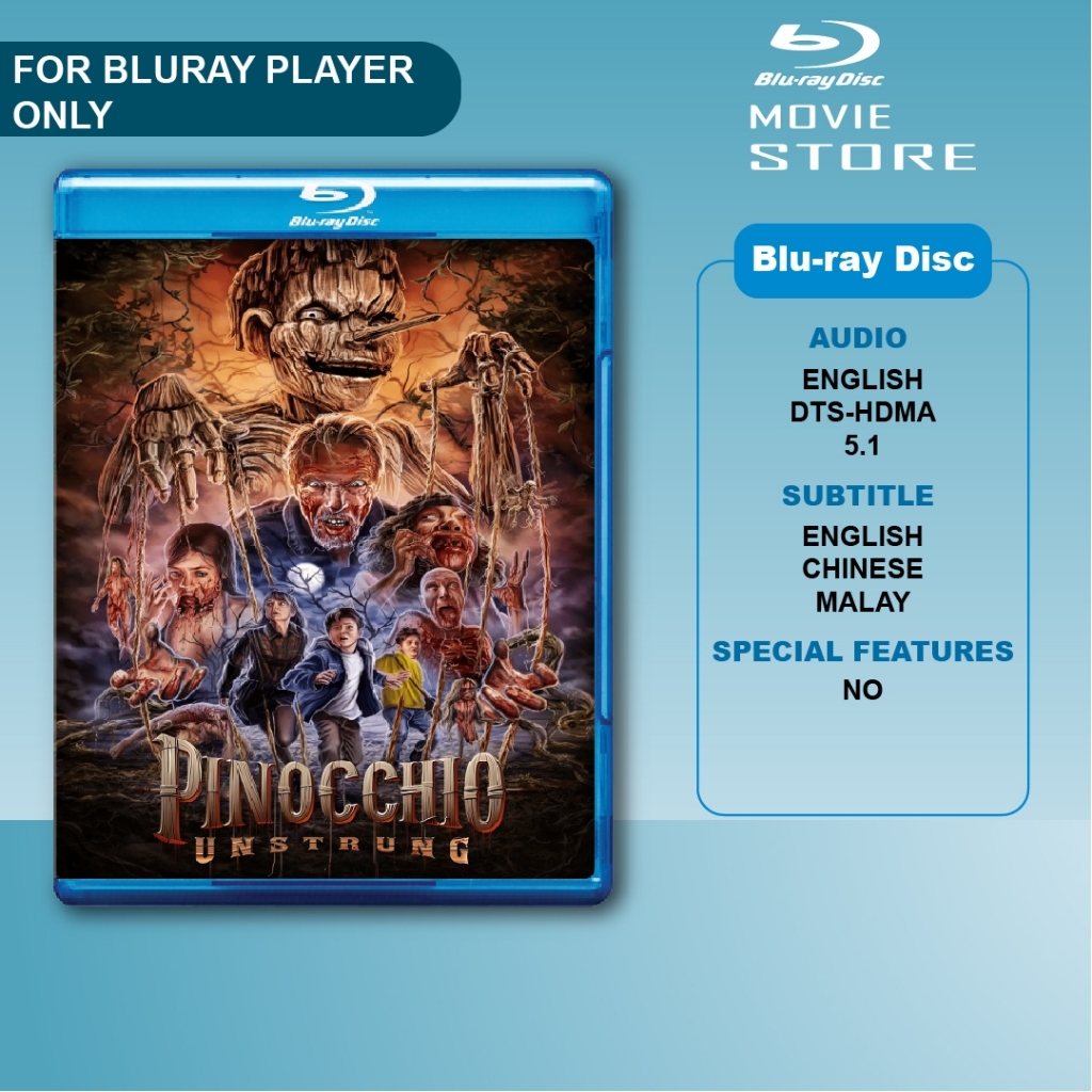 Pinocchio Unstrung 2026 Bluray Disc คําบรรยายมาเลย์ภาษาอังกฤษ DTS-HDMA 5.1 ภาพยนตร์ Full HD
