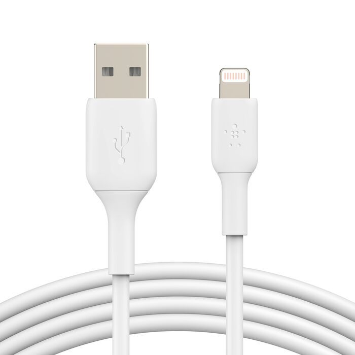 สาย Belkin BoostCharge Lightning to USB-A 6.6ft/2m สีขาว