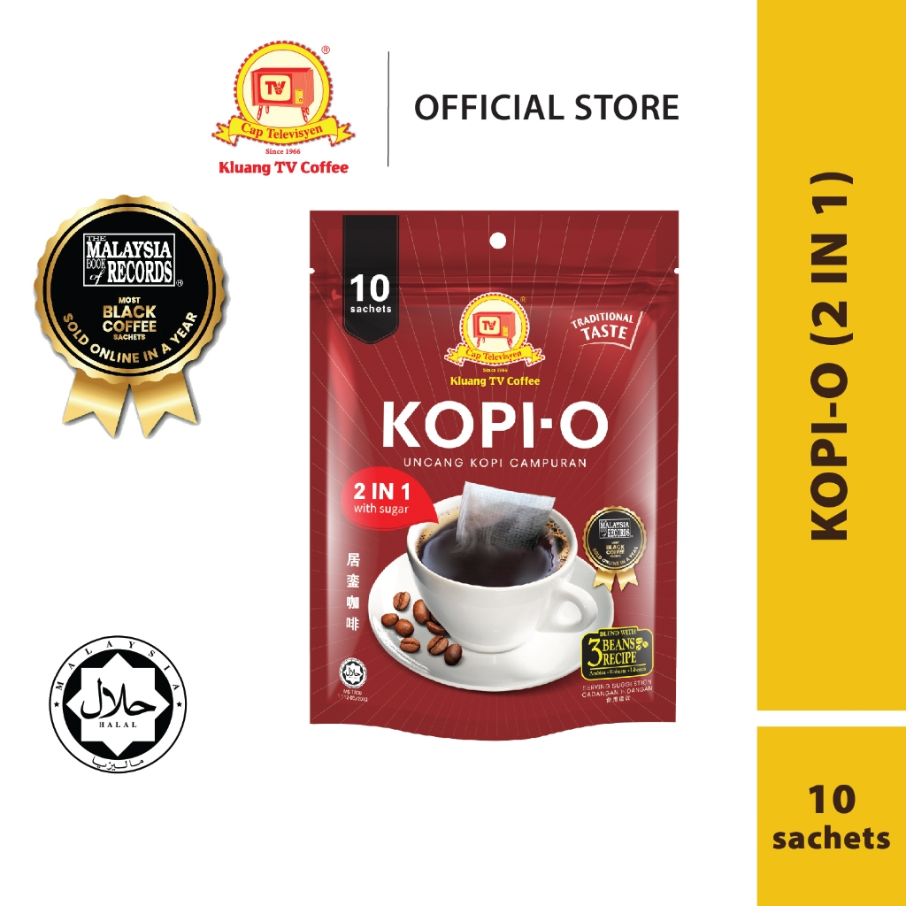 ครืน TV Coffee Kopi O 2in1 (10 ซอง x 1 แพ็ค)